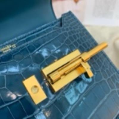 wholesale quality hermes verrou 17 shiny allligator vert bosphore ghw